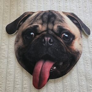 Pug Dog Face Costume Mask - Brown and Black